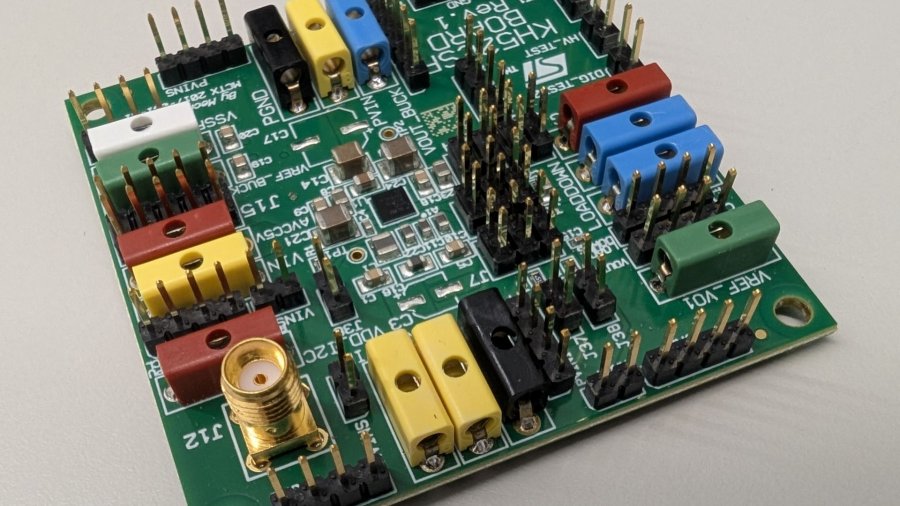 Test board for a time-based boost converter.
