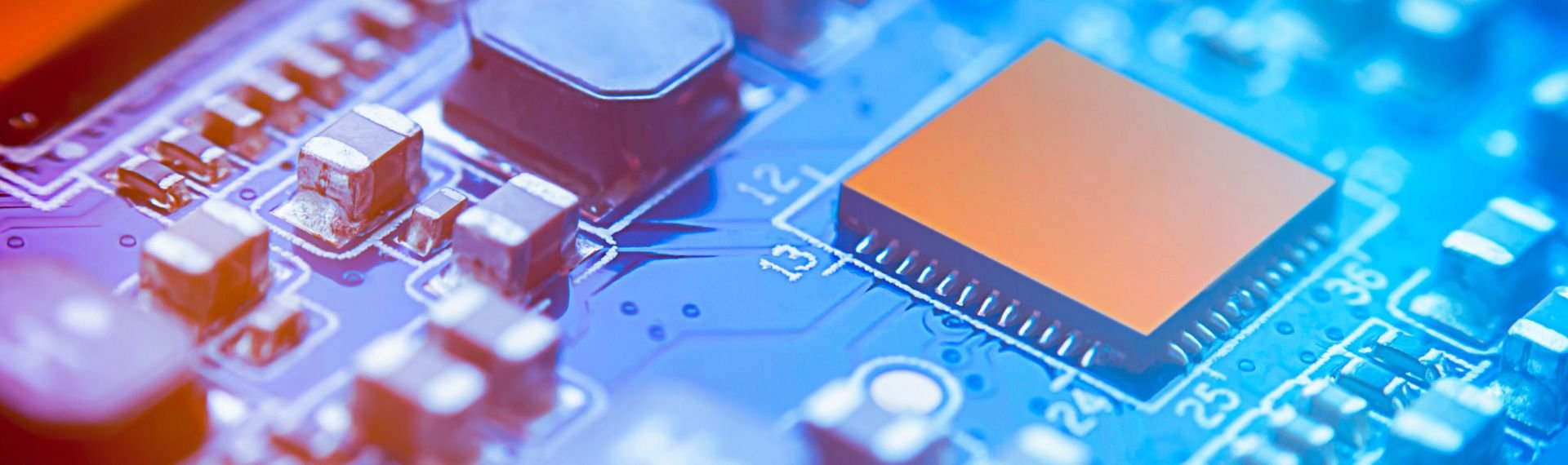 Computer Chip Close-Up.