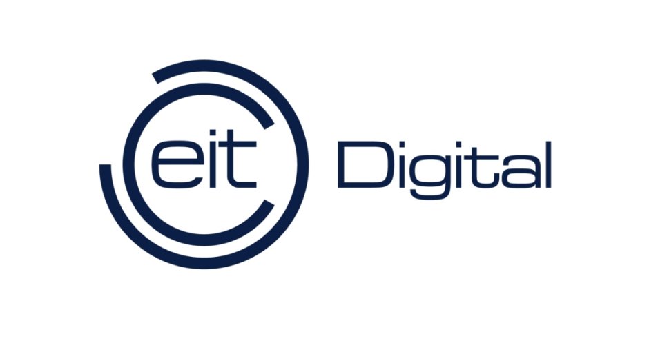 EIT Digital logo featuring the word "eit" inside a circle of stylized lines forming a spiral, with the word "Digital" on the right in modern font.